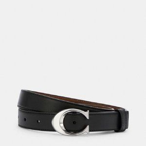 $98 *NEW* COACH Signature Buckle Belt, 25mm